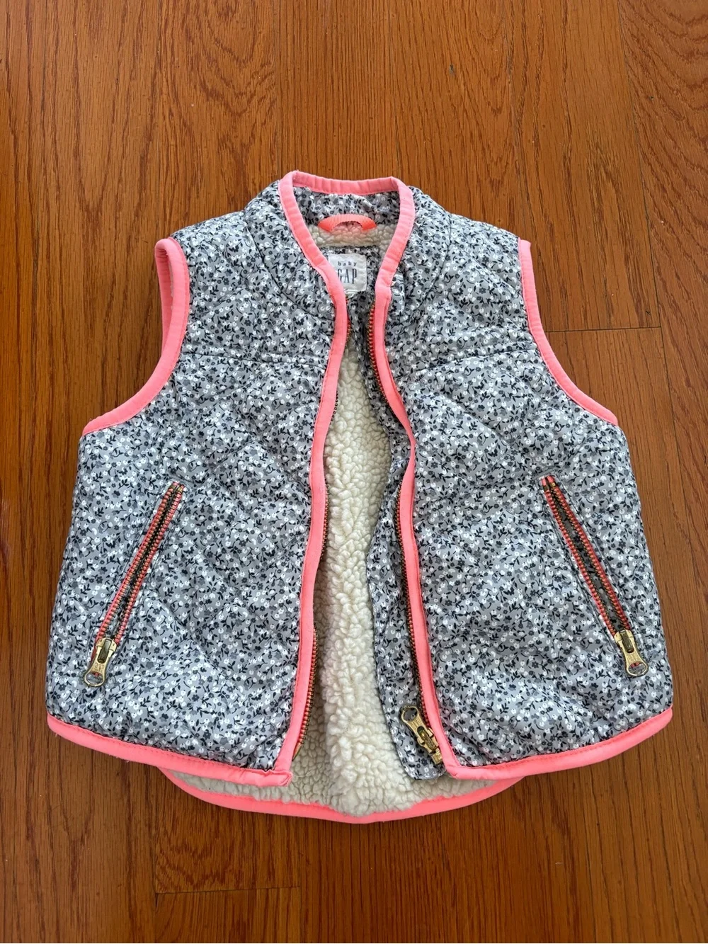Gap Kids Floral Fleece Vest